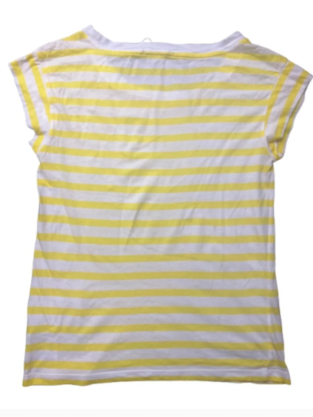 GAP Casual Yellow & White Striped Short-Sleeve Tee‎